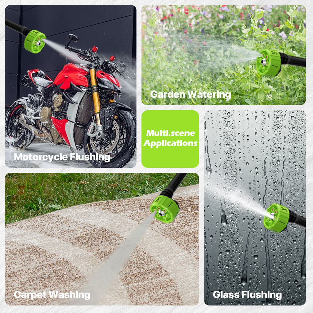 Cordless Car Pressure Washer Water High Power Jet Wash Cleaner Portable 2Battery - Image 3