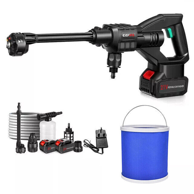 Portable Cordless Car Pressure Washer Water High Jet Wash Cleaner Gun And 2 Battery - Image 4