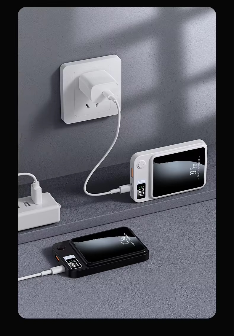 10thousand MAh Magnetische Kabellose Powerbank, Superschnelles Aufladen, Tragbare Externe Akku-Powerbank Fr - Image 8