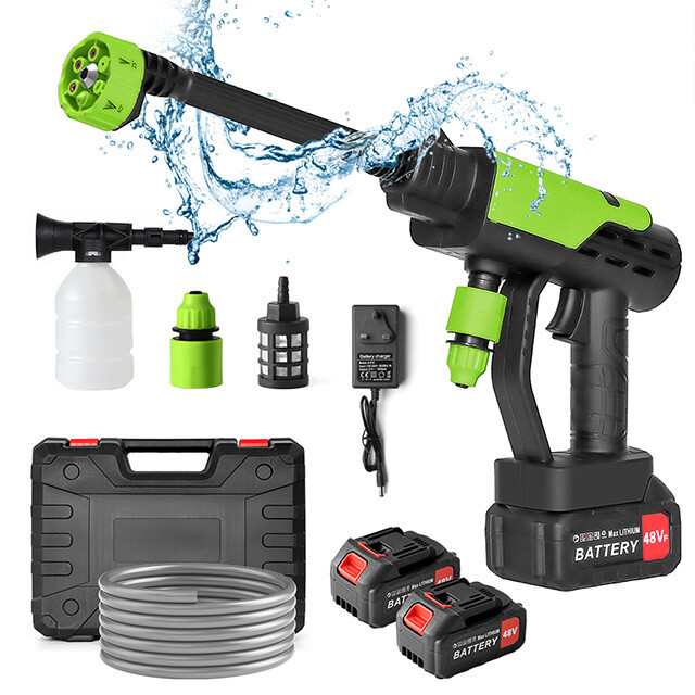Cordless Car Pressure Washer Water High Power Jet Wash Cleaner Portable 2Battery