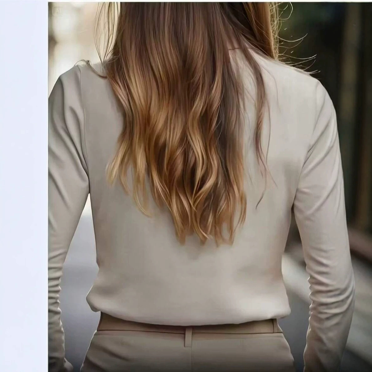 Solid-color Minimalist Chic Womens Top - Image 4