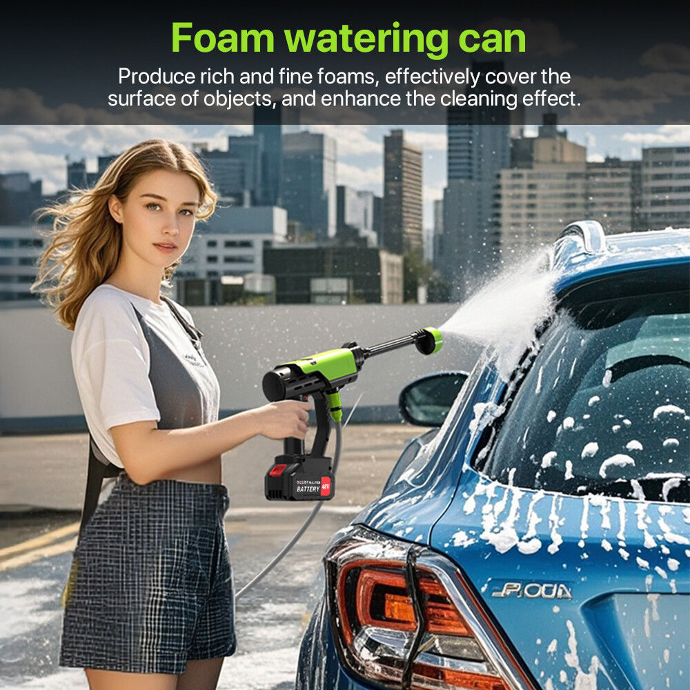 Cordless Car Pressure Washer Water High Power Jet Wash Cleaner Portable 2Battery - Image 10